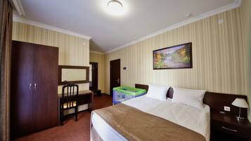 Standard Double Room, Balcony | Minibar, in-room safe, desk, blackout drapes