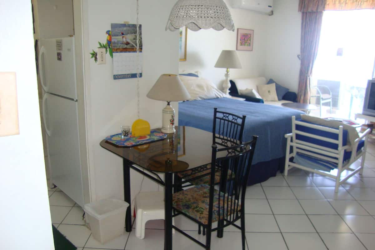 studio, 1 bedroom, kitchen | in-room dining