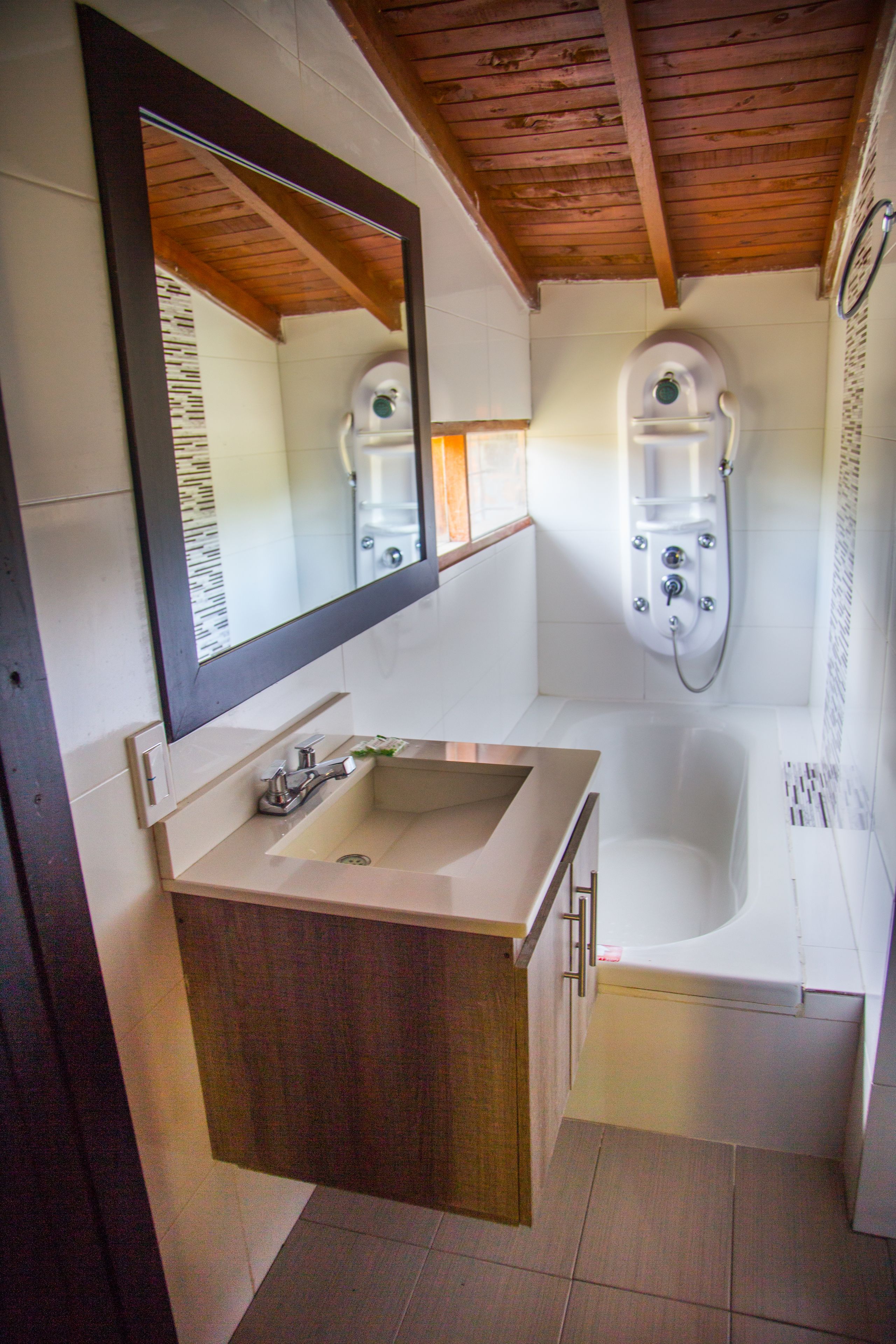 family room | bathroom | free toiletries, hair dryer, towels