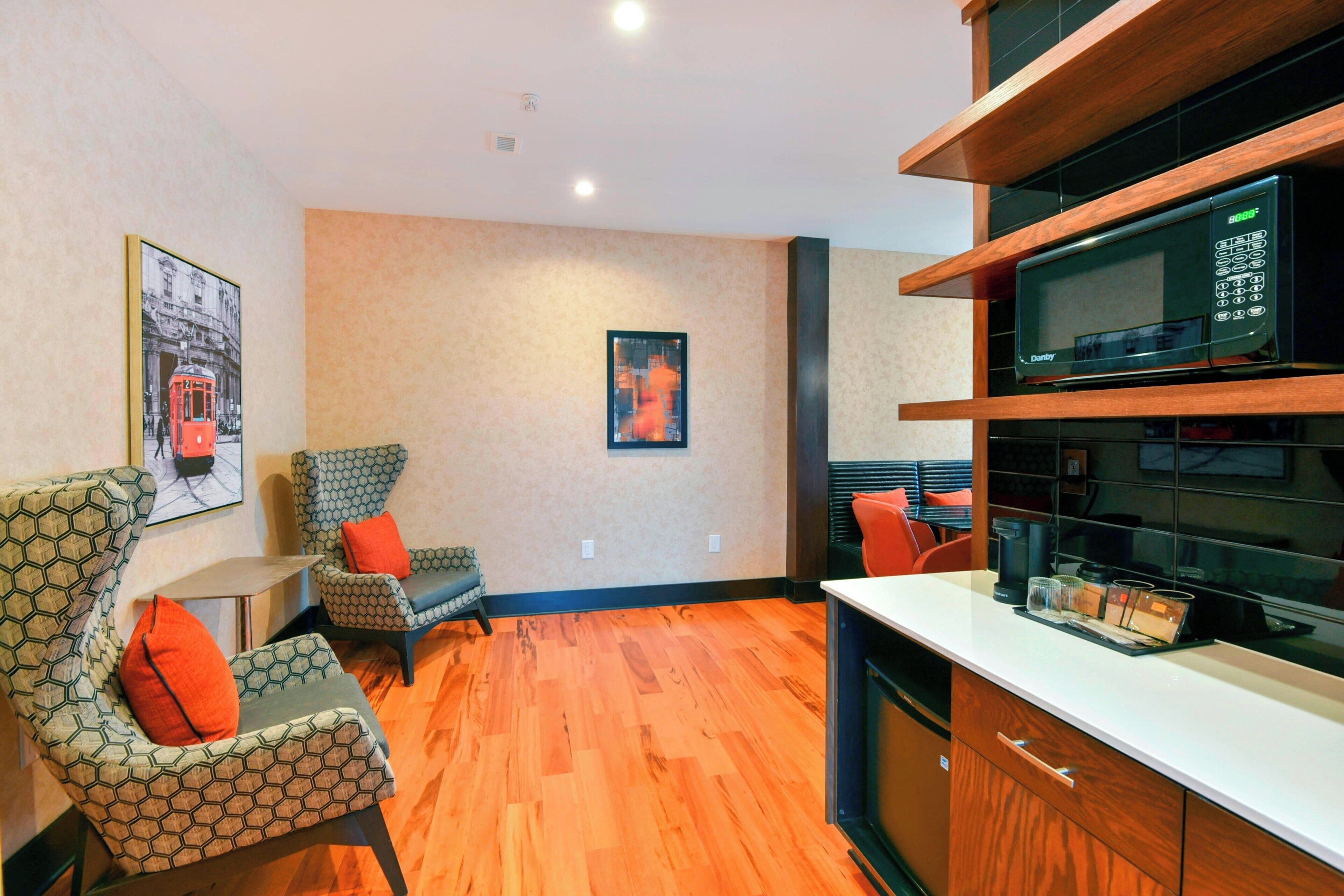 desk, laptop workspace, iron/ironing board, free wifi