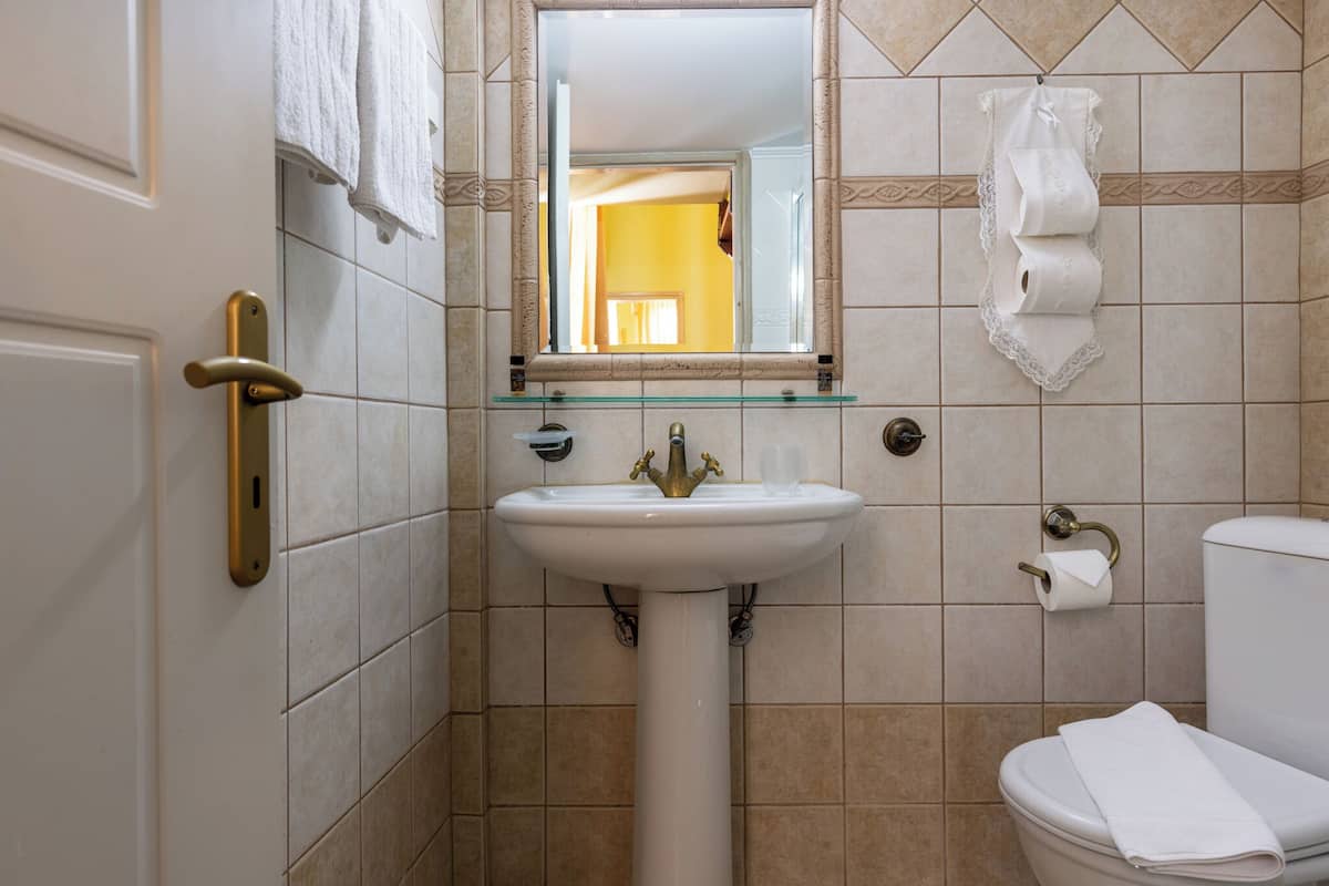 triple room | bathroom | shower, free toiletries, hair dryer, towels