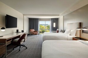 Desk, blackout curtains, iron/ironing board, free rollaway beds