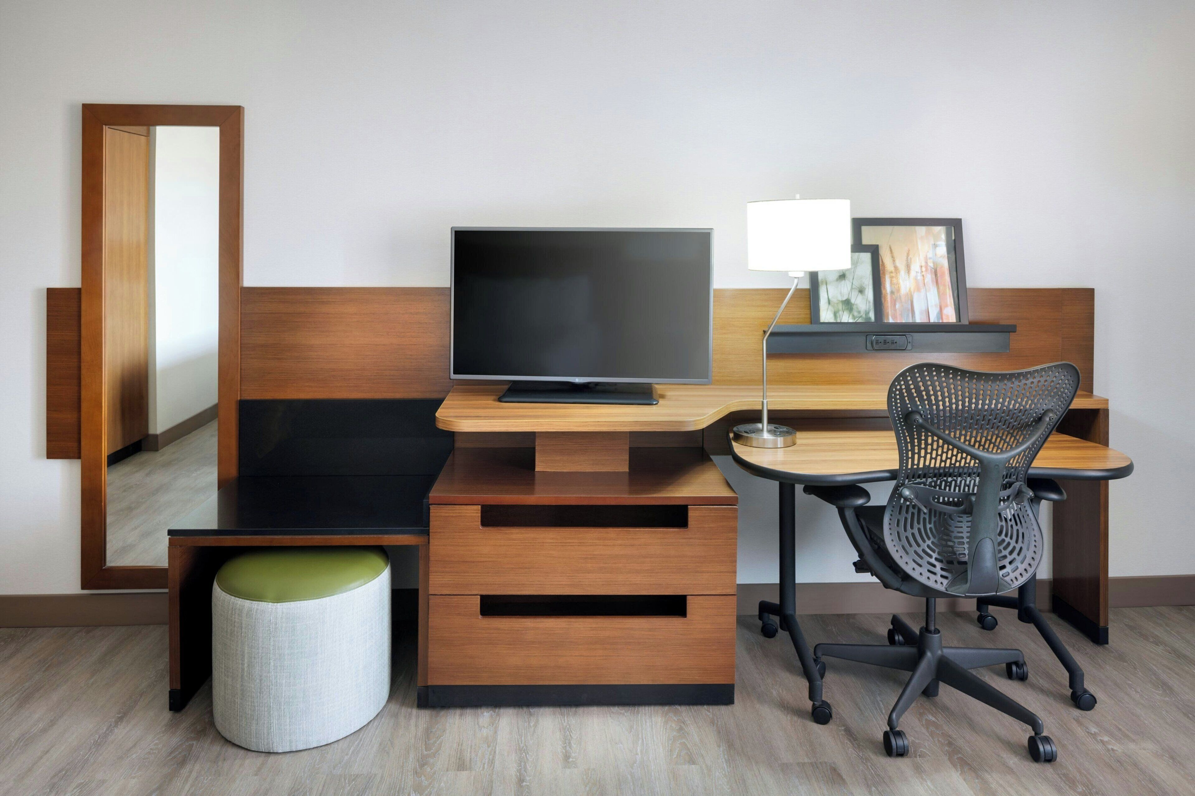 In-room safe, desk, laptop workspace, iron/ironing board