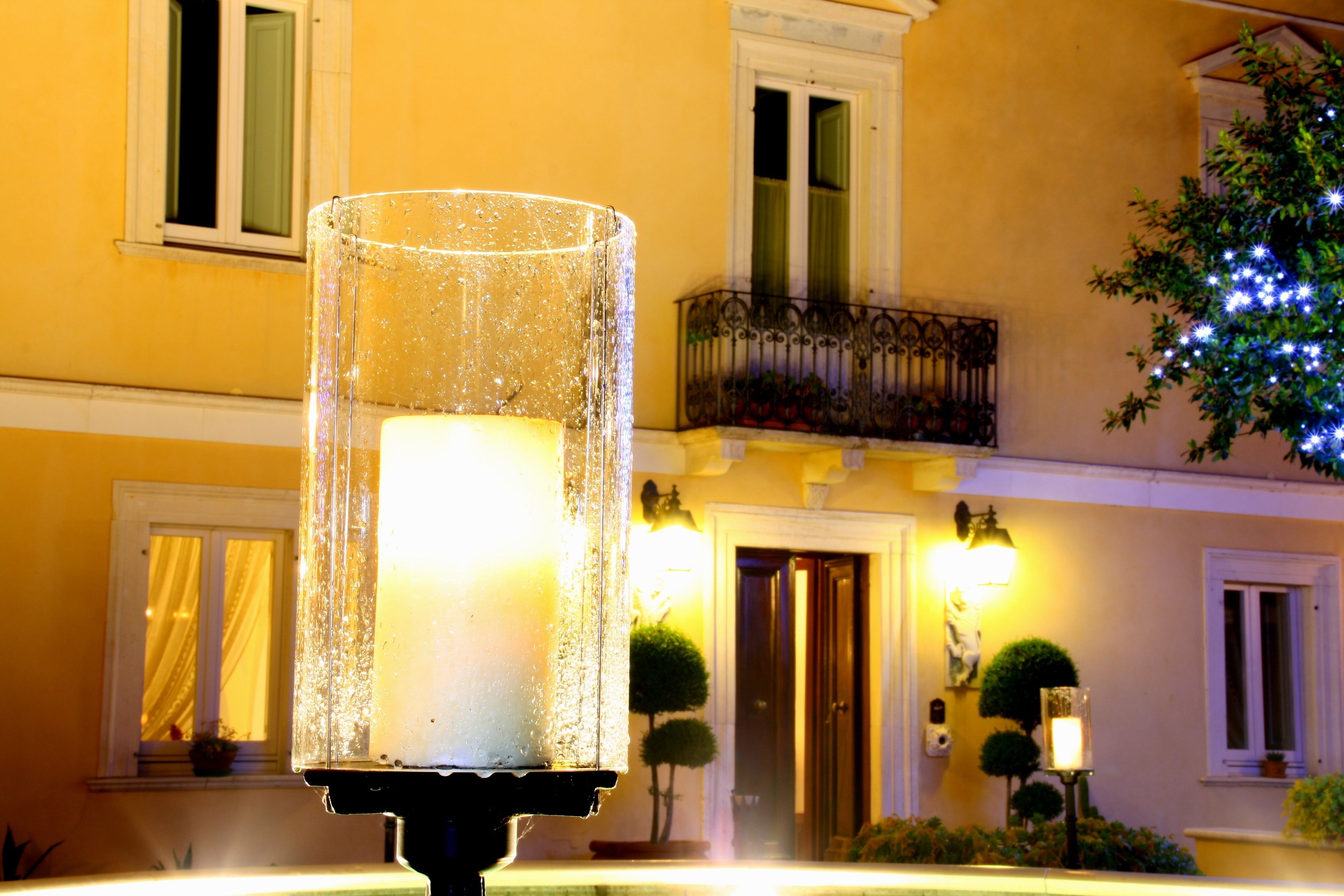 Front of property – evening/night