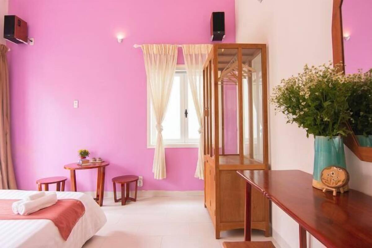 Individually decorated, individually furnished, desk, blackout curtains