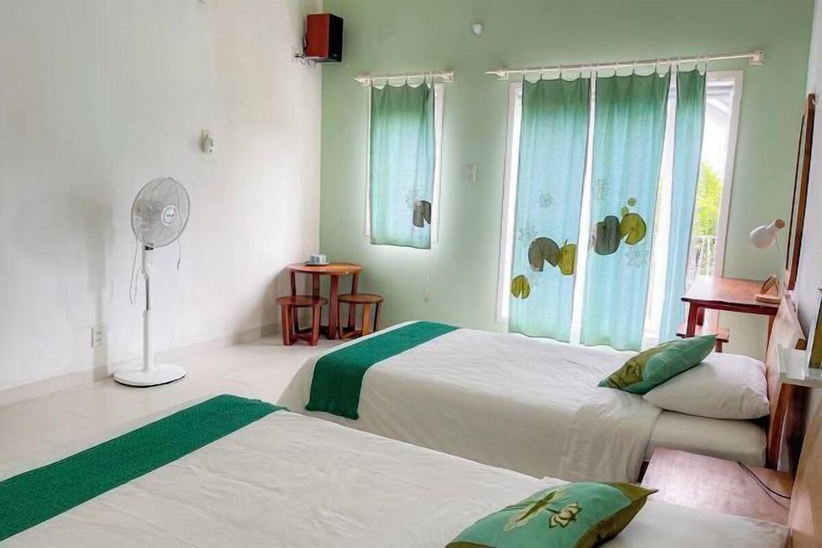 Individually decorated, individually furnished, desk, blackout curtains