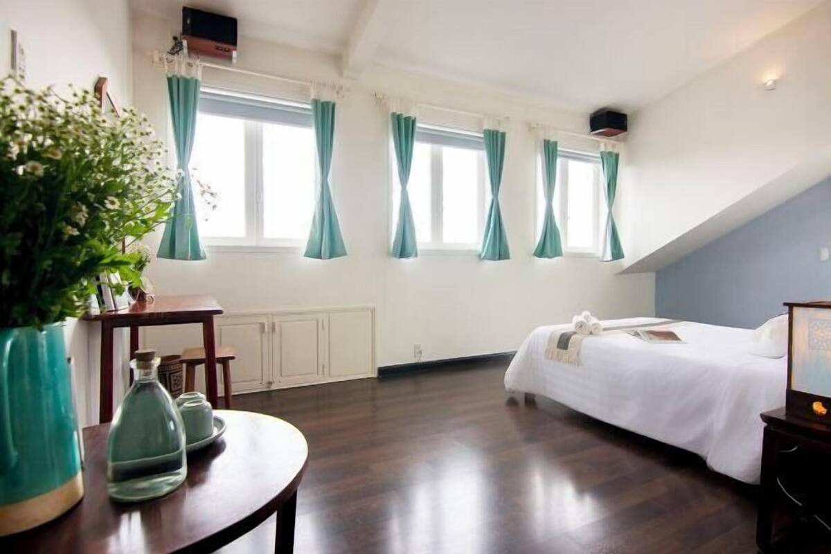 Individually decorated, individually furnished, desk, blackout curtains