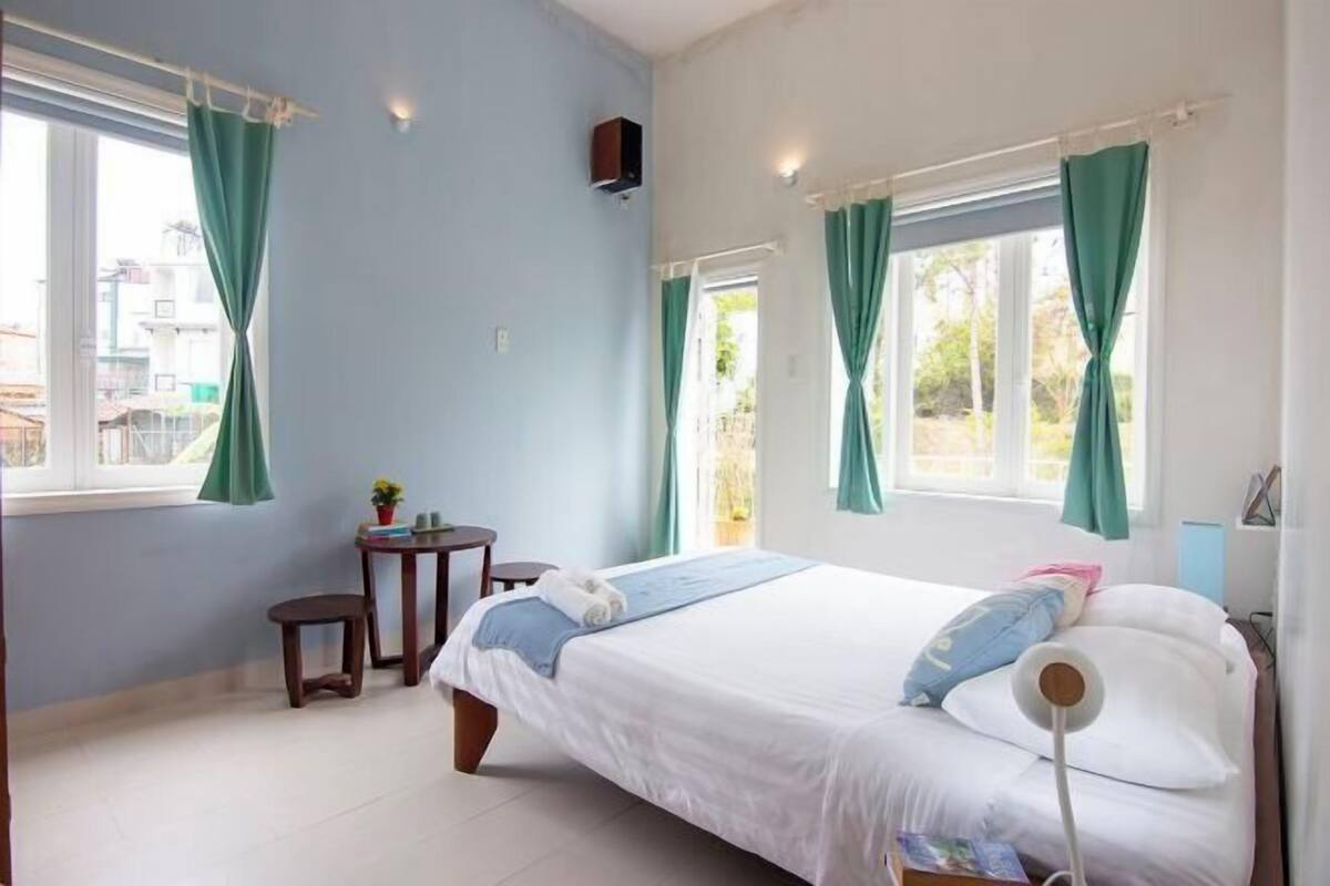 Individually decorated, individually furnished, desk, blackout curtains