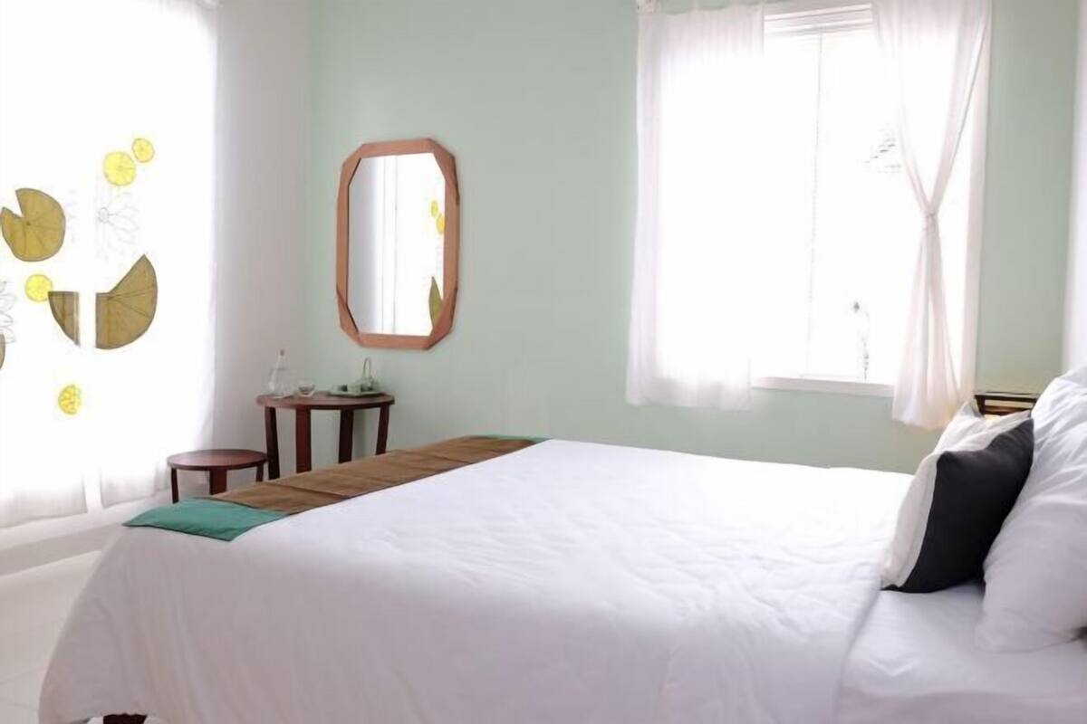 Individually decorated, individually furnished, desk, blackout curtains