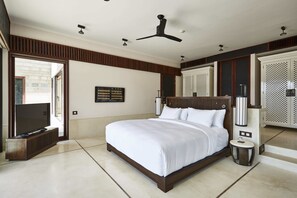 Villa de lujo, varias habitaciones, con acceso para personas discapacitadas, vista al océano | Sábanas de algodón egipcio y ropa de cama de alta calidad 