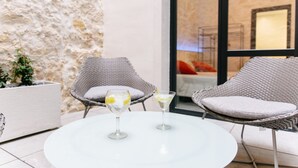 Leilighet – deluxe, 2 soverom, terrasse | Terrasse/patio