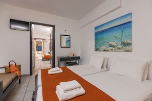 Economy Family Room | In-room safe, free WiFi, bed sheets - Agrabella Hotel - Adults Only (Hersonissos)