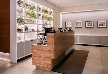 Hotel entrance and lobby at Arlo SoHo