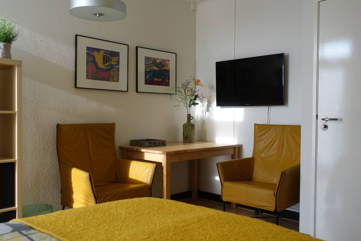 Standard Double Room, 1 Queen Bed (E) | Desk, iron/ironing board (on request), WiFi (free), bed sheets
