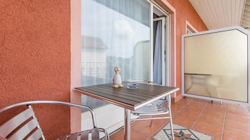 Standard-Doppelzimmer, eigenes Bad | Blick vom Balkon