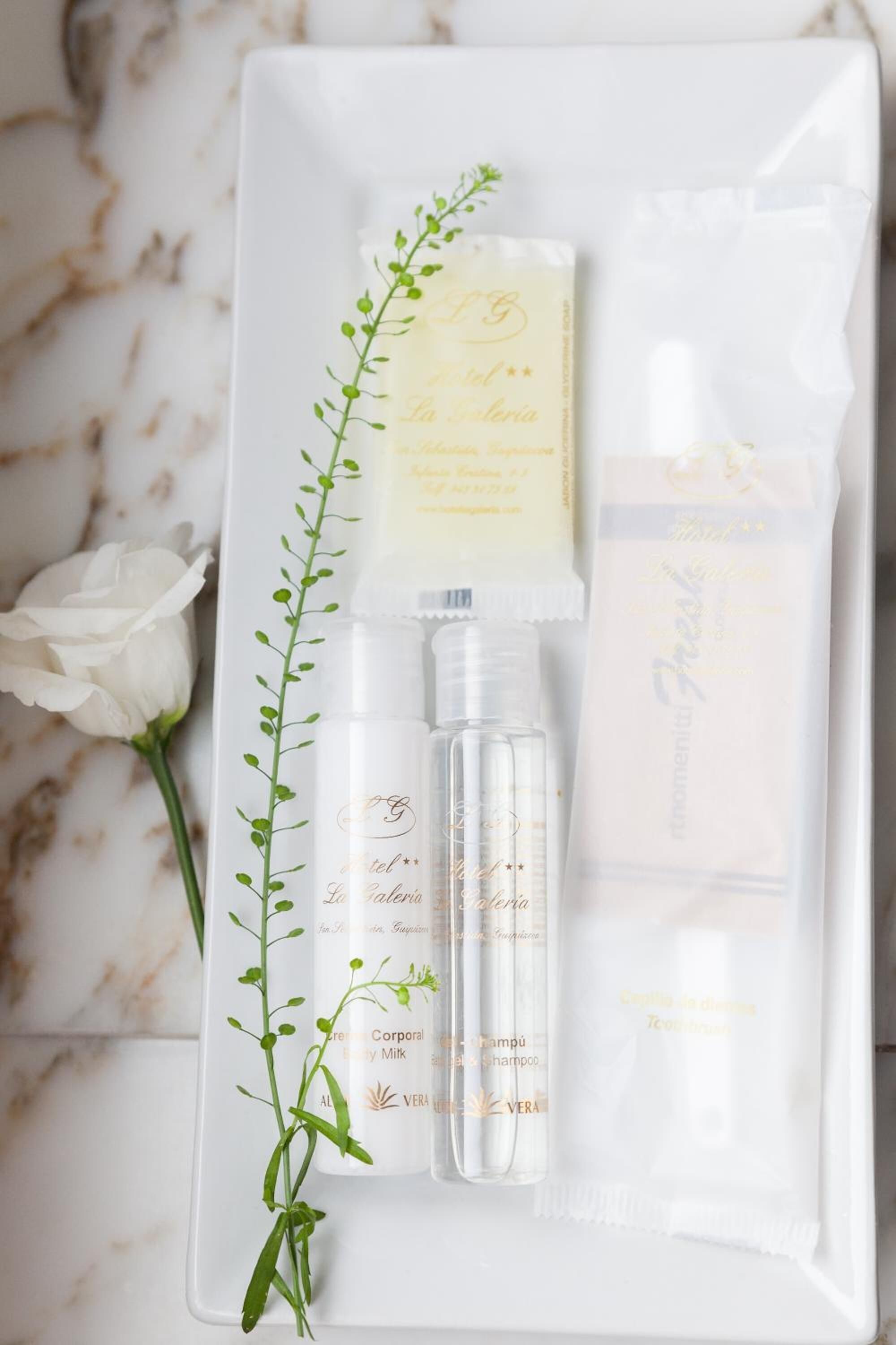 free toiletries, hair dryer, bathrobes, towels