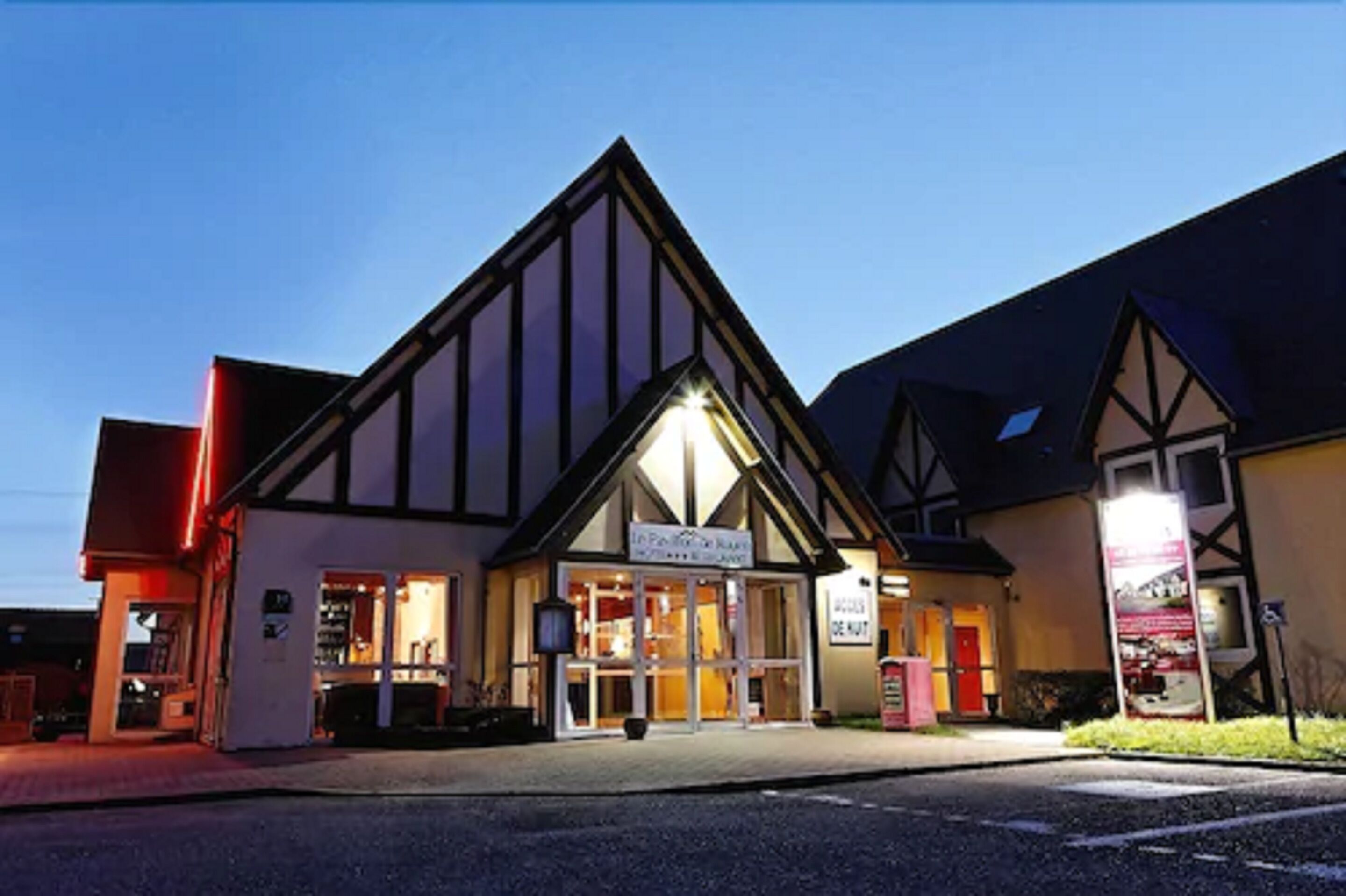 front of property – evening/night