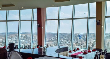 Breakfast, lunch, dinner served; international cuisine 