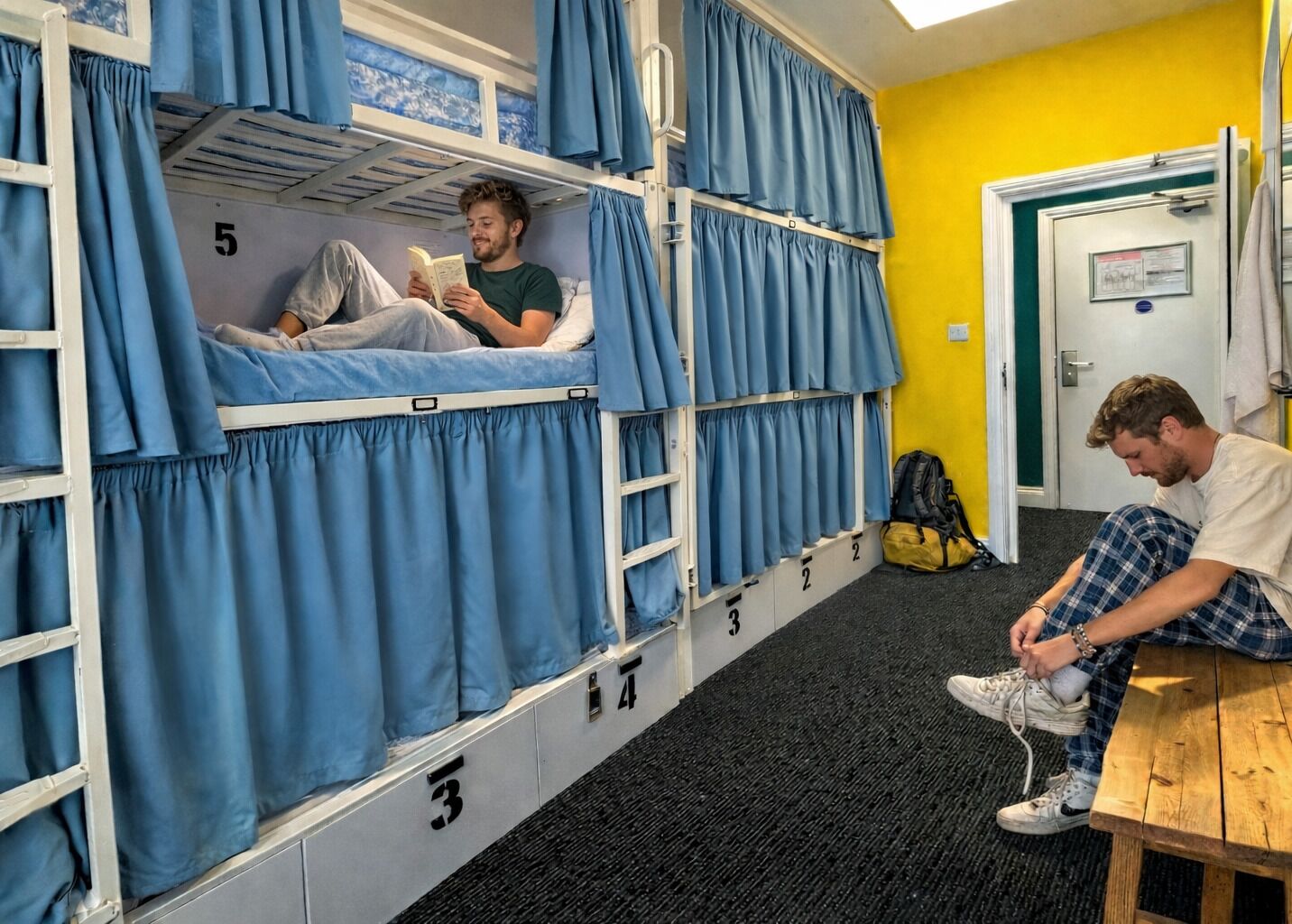 Dortoir partagé | Coffre-fort, accès au Wi-Fi (inclus), literie fournie