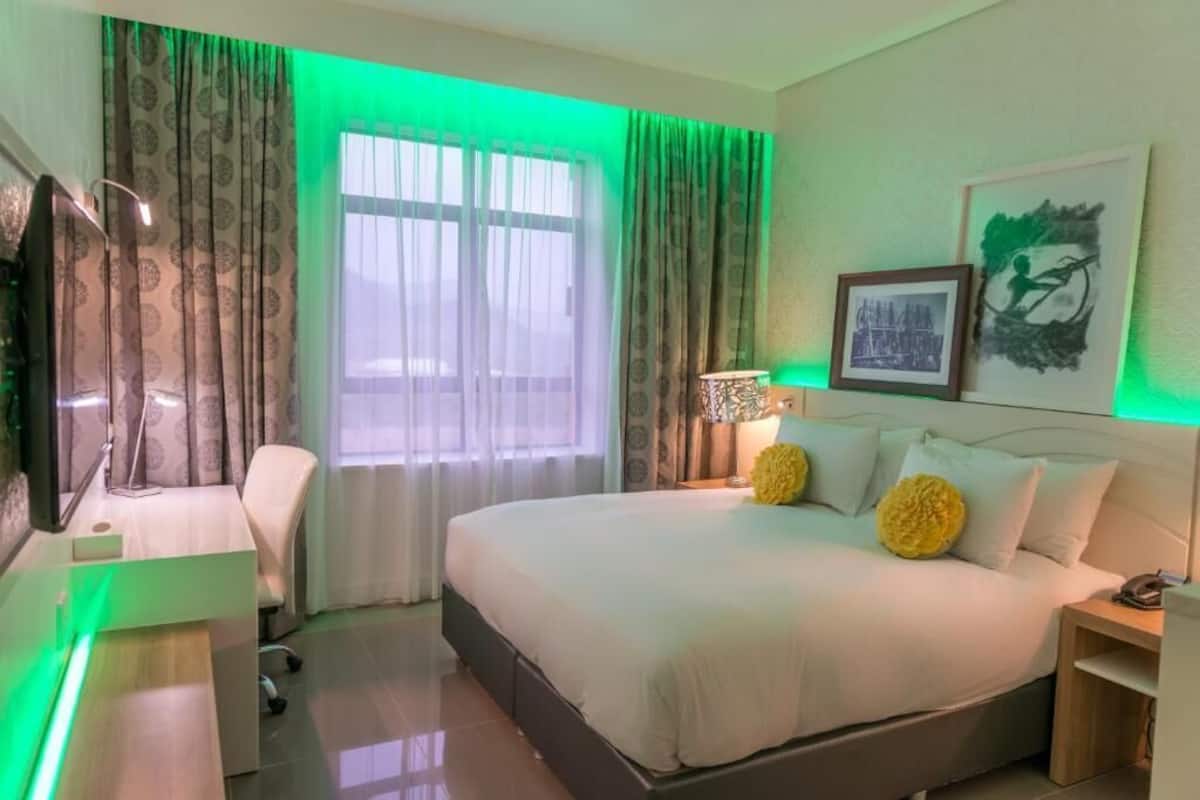Minibar, in-room safe, desk, blackout curtains