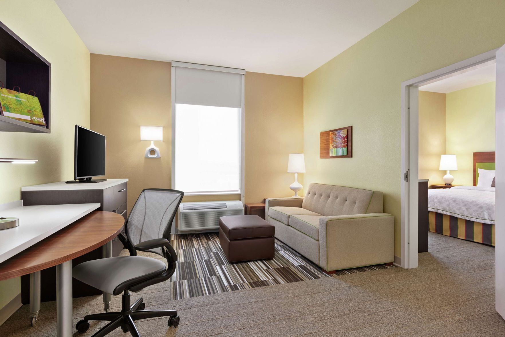 Desk, free WiFi, bed sheets