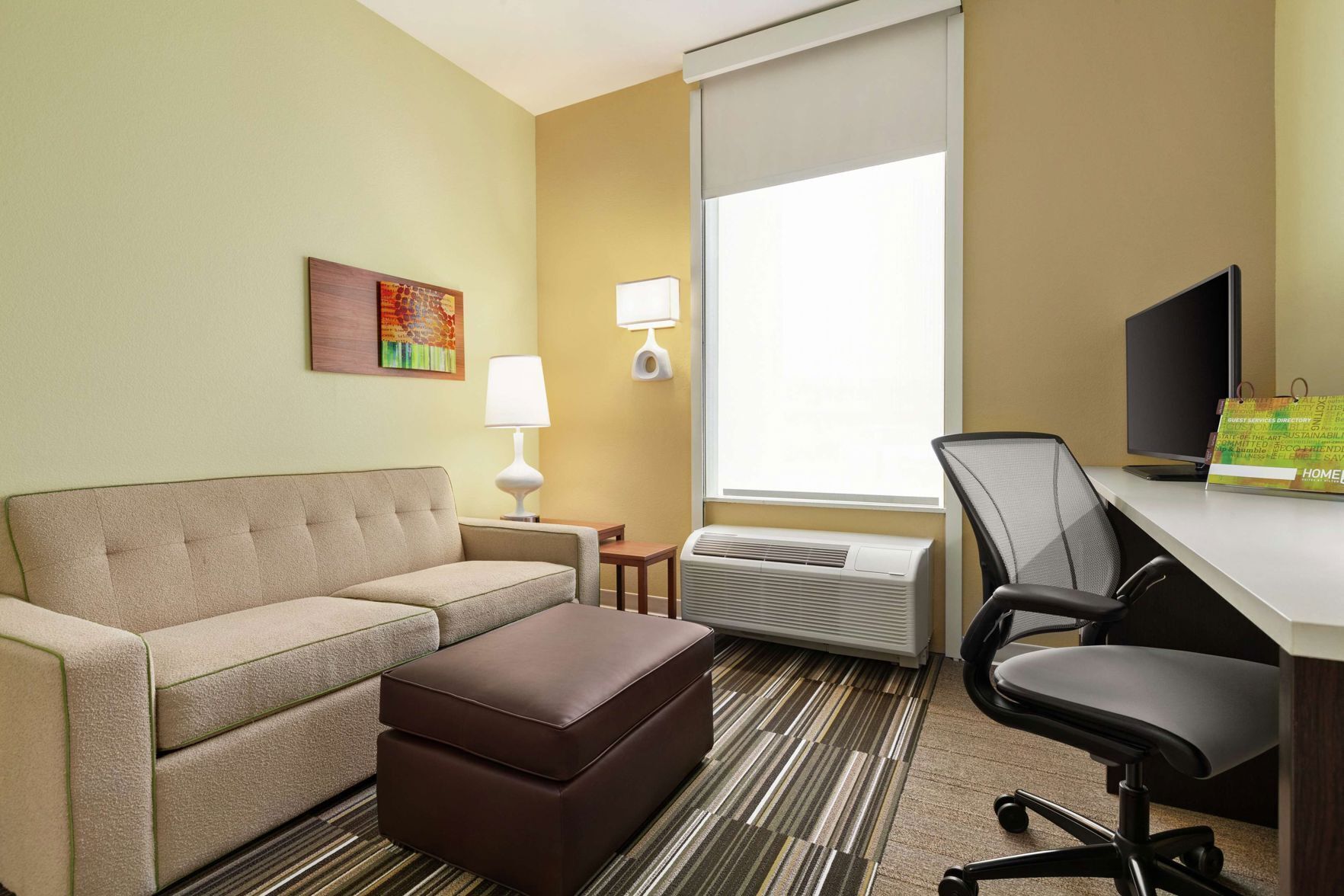 Living area | 48-inch LCD TV with premium channels, TV, MP3 dock