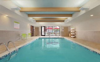 Indoor pool, open 6:00 AM to 10:00 PM, sun loungers