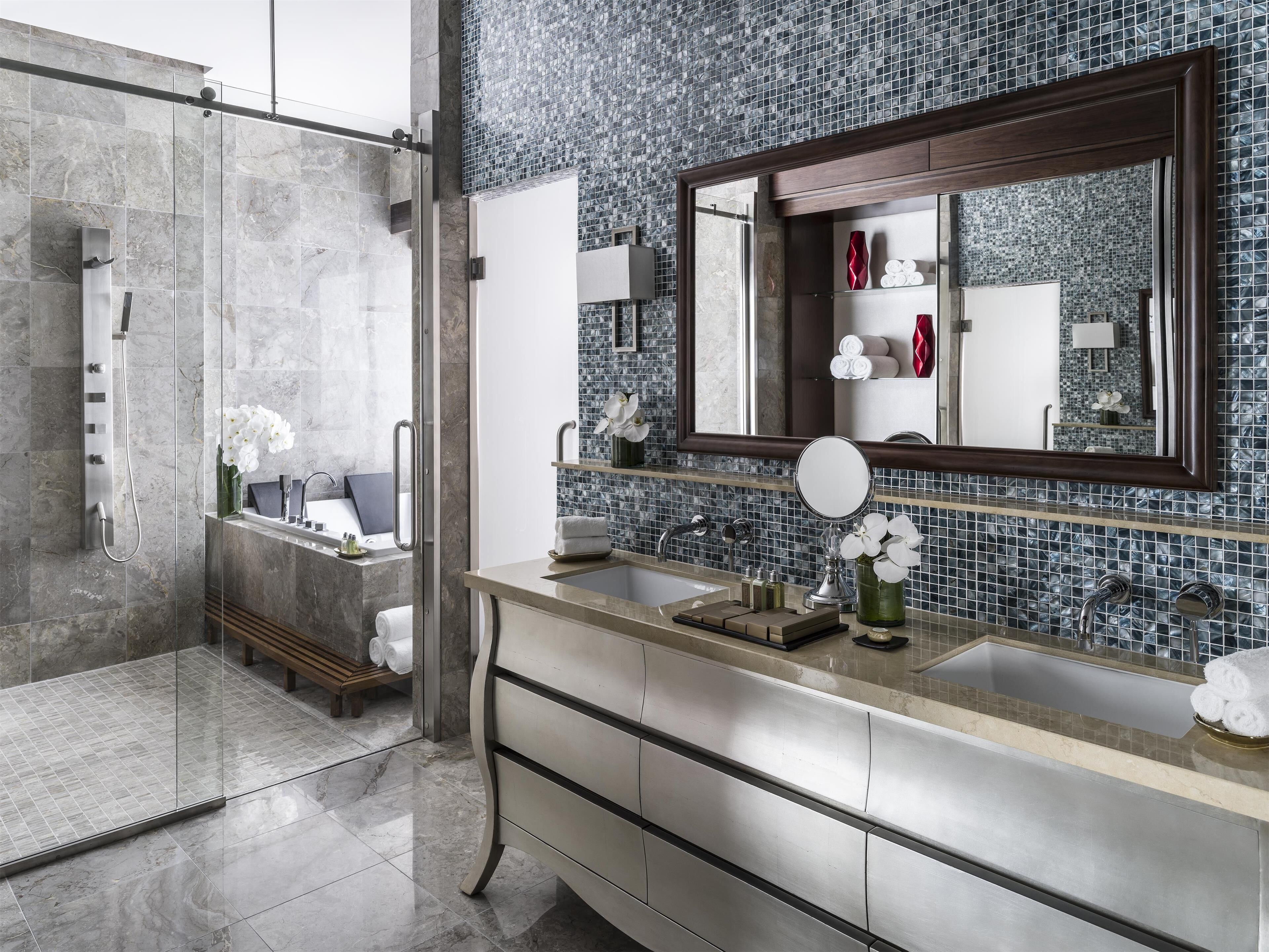 dusit thani suite- children (6-11 yrs old) will incur additional charge for breakfast | bathroom | separate bathtub and shower, deep-soaking bathtub, rainfall showerhead