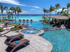 Outdoor pool, cabanas (surcharge), pool umbrellas