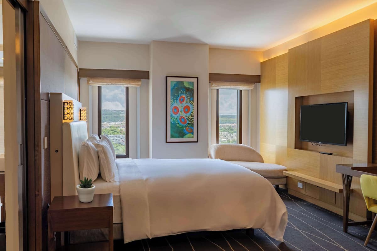 Chambre, 1 trĂšs grand lit, vue sur la montagne | 1 chambre, articles de minibar gratuits, coffre-fort, ameublement unique