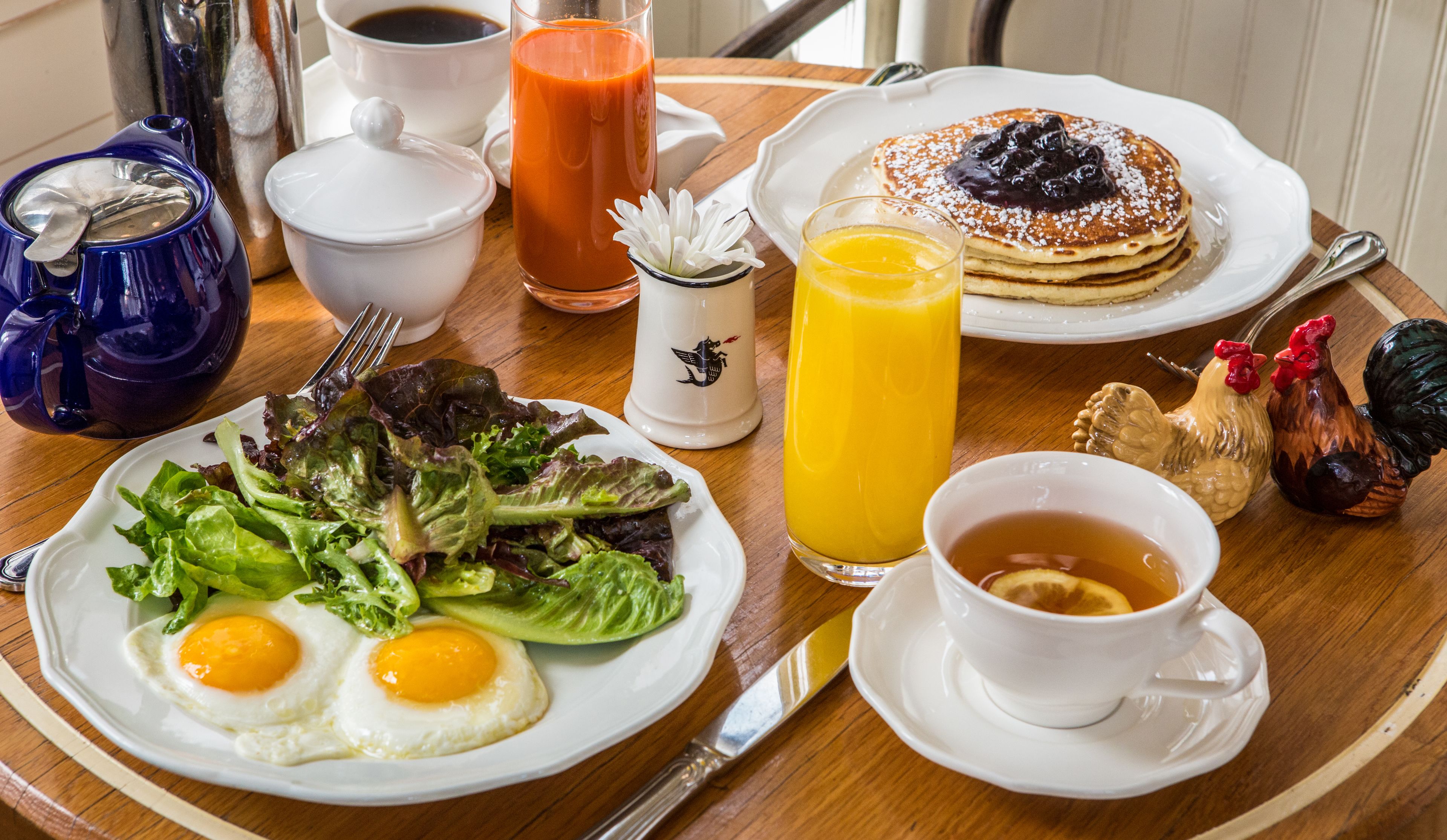 daily full breakfast for a fee