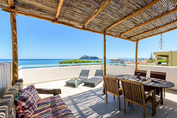 Apartment, 2 Bedrooms, Terrace, Sea View | Terrace/patio