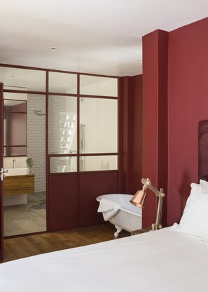 Room (Red) | Premium bedding, in-room safe, individually decorated