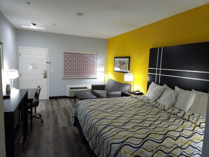 Premium bedding, desk, iron/ironing board, rollaway beds