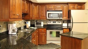 Standard Condo, 3 Bedrooms, 2 Bathrooms, Ocean View (405) | Private kitchen - White Caps by Sugar Sands Realty (Orange Beach)