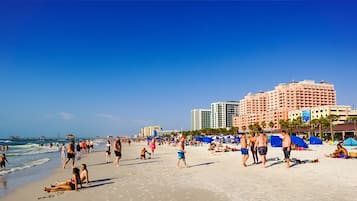 Beach nearby, white sand