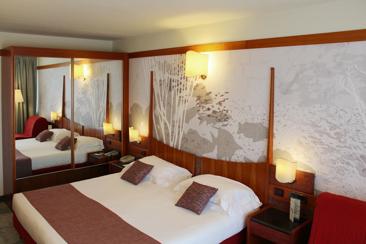 comfort double room, 1 double or 2 single beds | minibar, in-room safe, desk, bed sheets