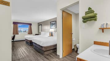 Premium bedding, pillow-top beds, minibar, desk