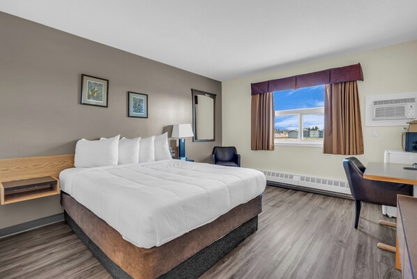 Premium bedding, pillow-top beds, minibar, desk