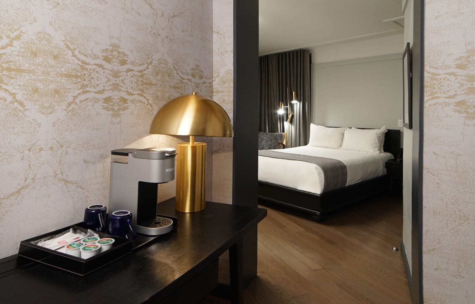 Premium bedding, in-room safe, desk, laptop workspace