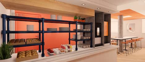 Daily buffet breakfast (EUR 9.9 per person)