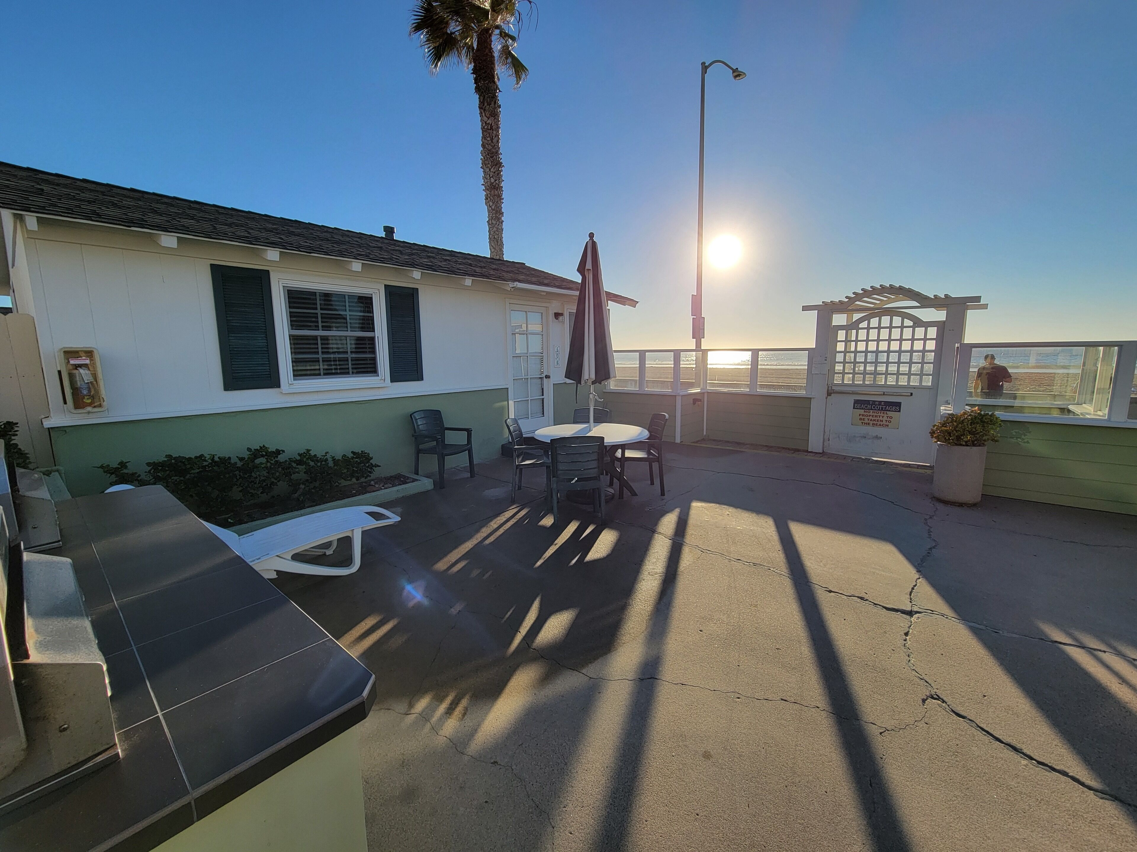 Casa de campo estándar, 1 habitación, vista a la playa, frente al océano | Terraza o patio