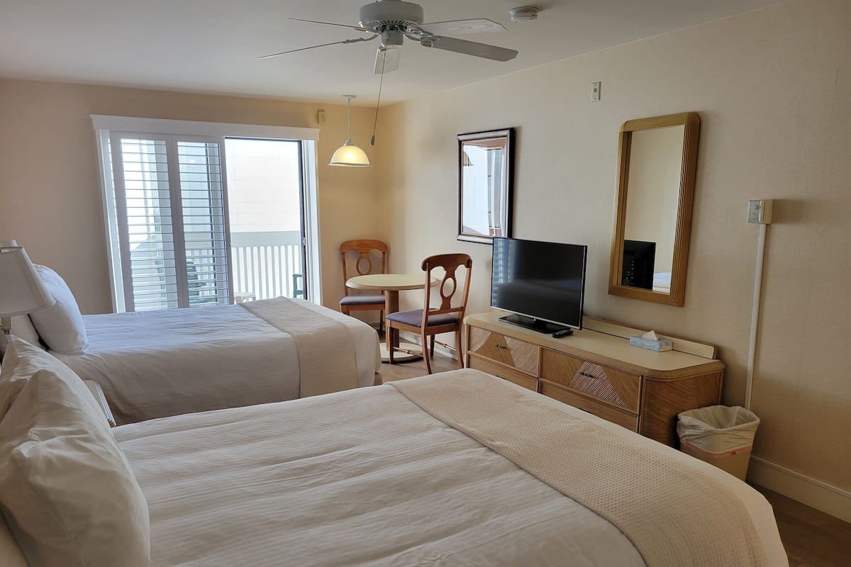 Motel Room, 2 Queen Beds, West Wing | Iron/ironing board, free WiFi, bed sheets