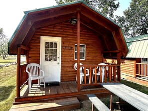 Cabin, 1 Queen Bed (Bathroom) | Terrace/patio - Days End Campground & RV Park (Sturgis)