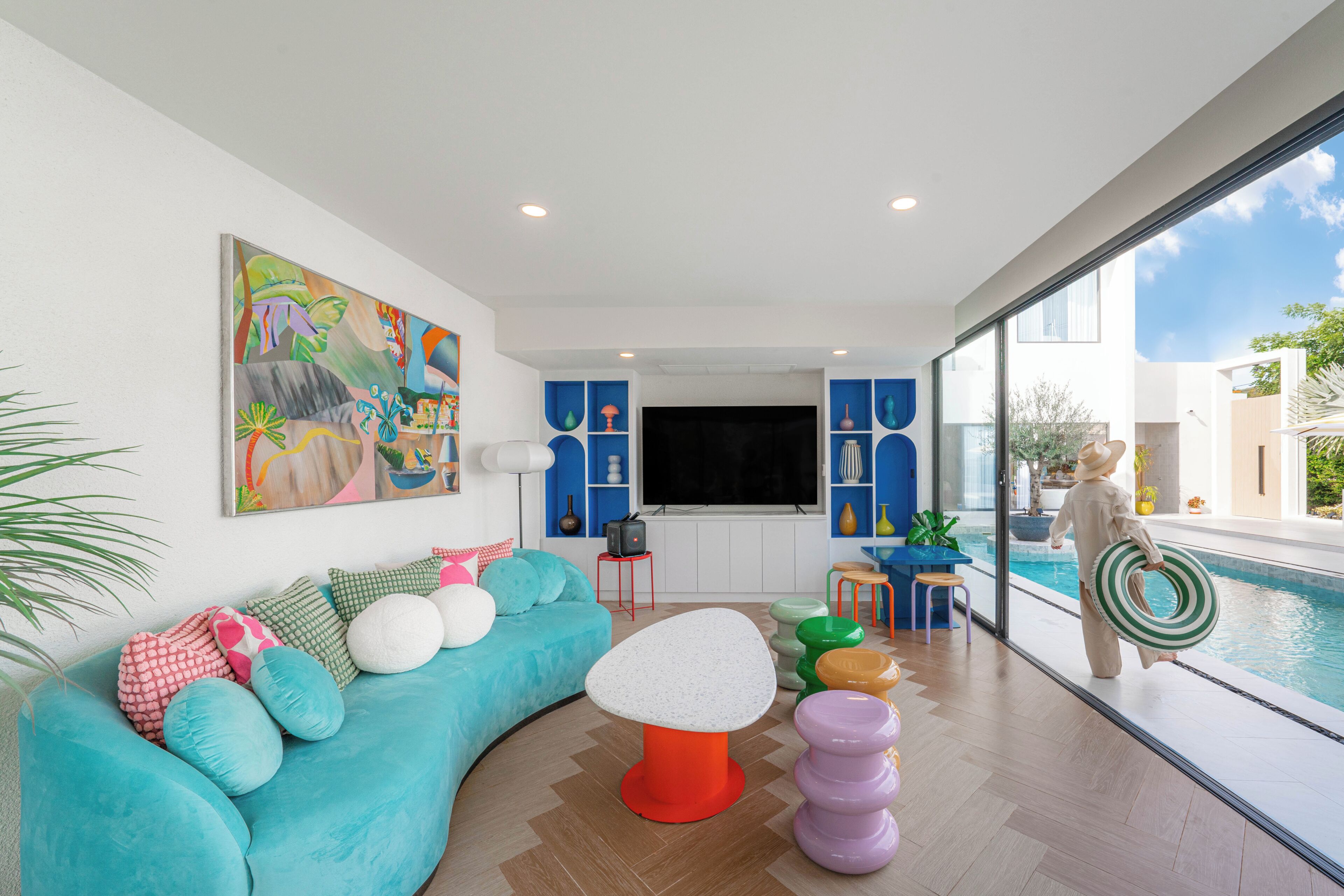 Villa Maldinavian | บริเวณนั่งเล่น | ทีวีจอแบน