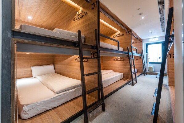 Shared Dormitory, Mixed Dorm, Shared Bathroom | Premium bedding, individually decorated, blackout drapes, soundproofing