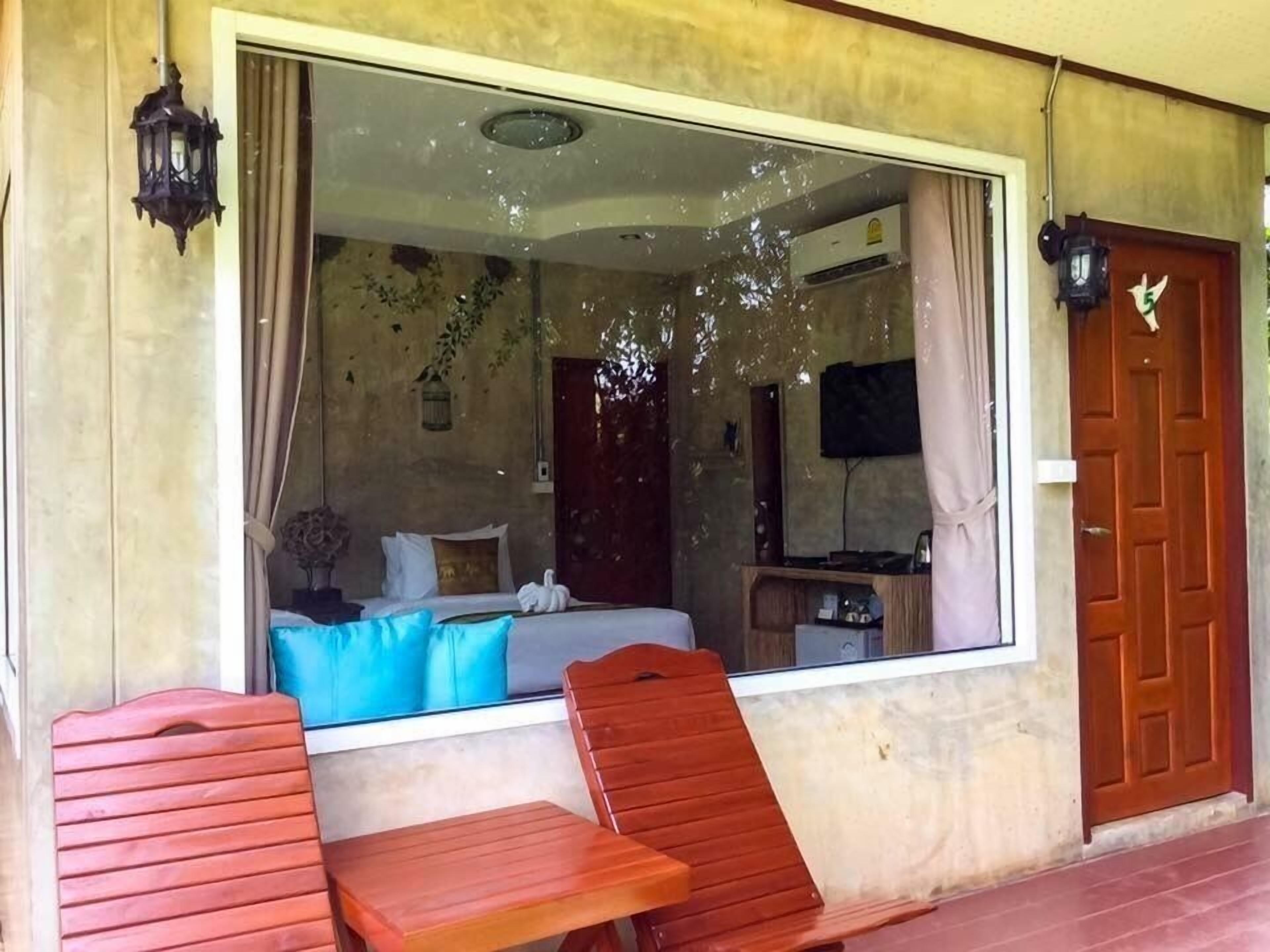 villa, garden view | view from room