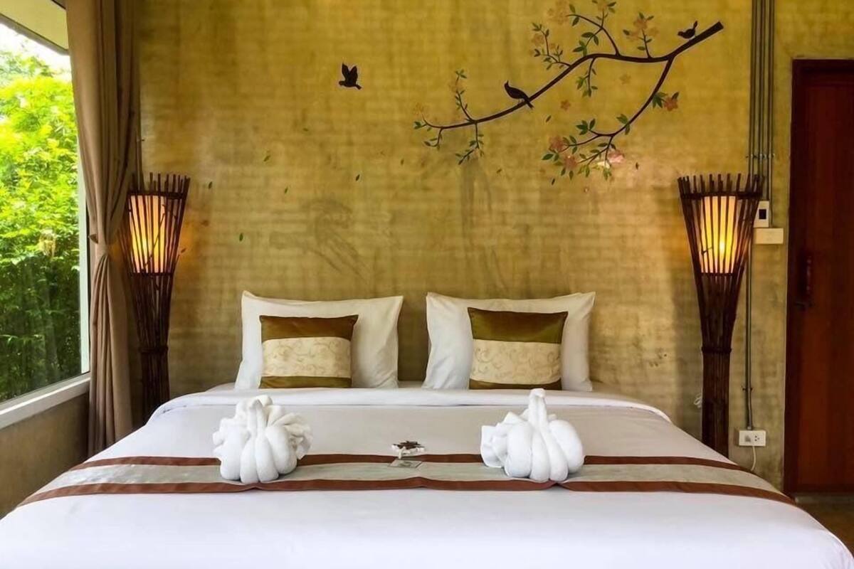 villa, garden view | view from room