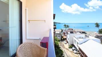 Deluxe Room, Balcony, Partial Sea View | Balcony view
