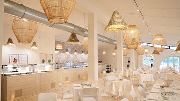 Breakfast, lunch, dinner served; Mediterranean cuisine, alfresco dining